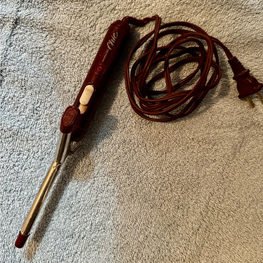 Norelco Chic Curling Iron  Vintage Hair Iron Electric